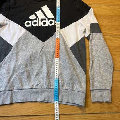 Sweat à capuche gris et noir - Adidas - Taille L