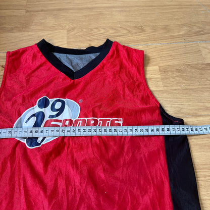 T-shirt basketball rouge et noir - Taille S