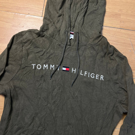 Sweat à capuche vert - Tommy Hilfiger - Taille M
