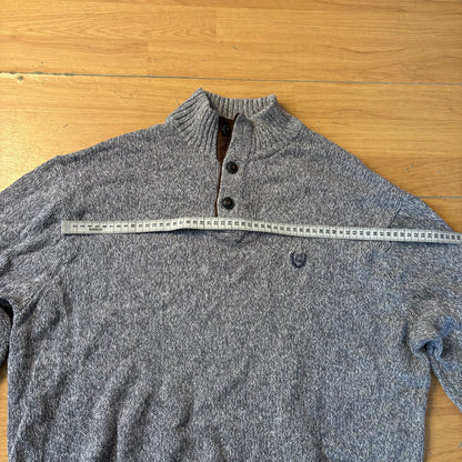 Pull en maille gris - Chaps - Taille XL