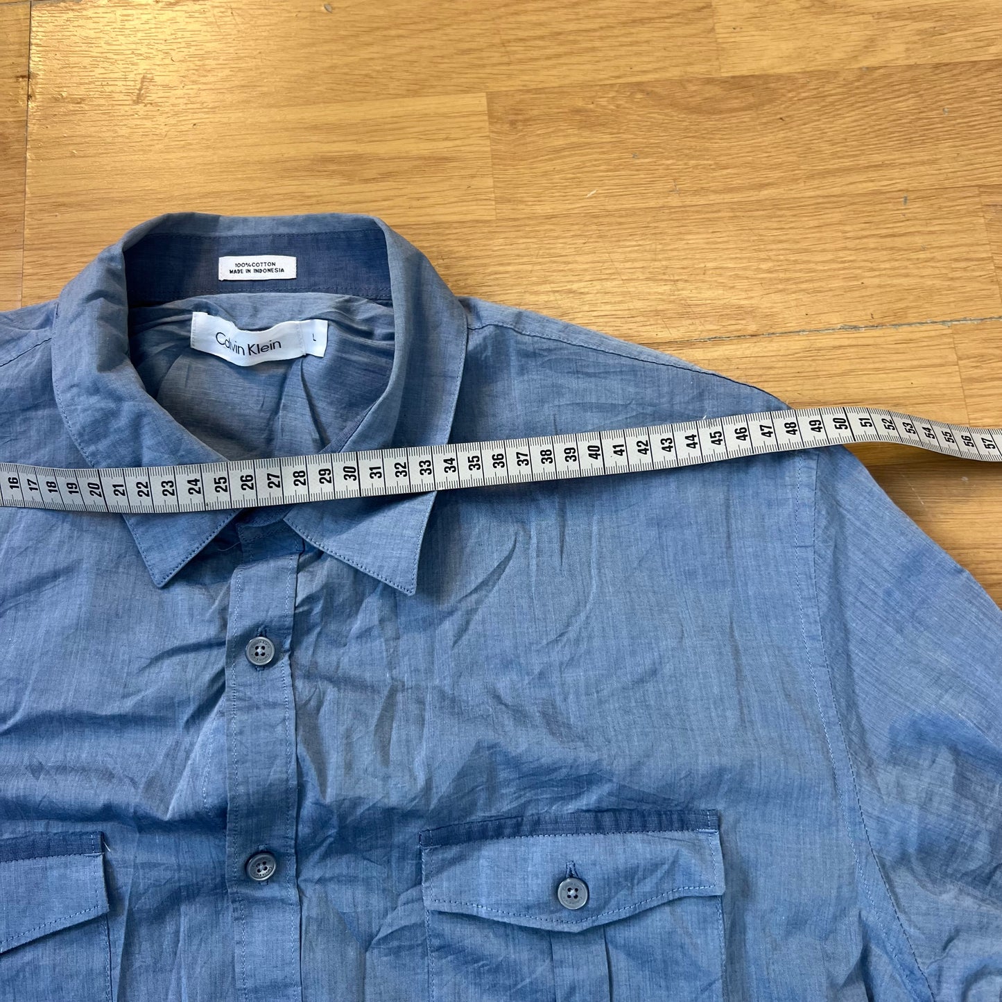Chemise bleue - Calvin Klein - Taille L