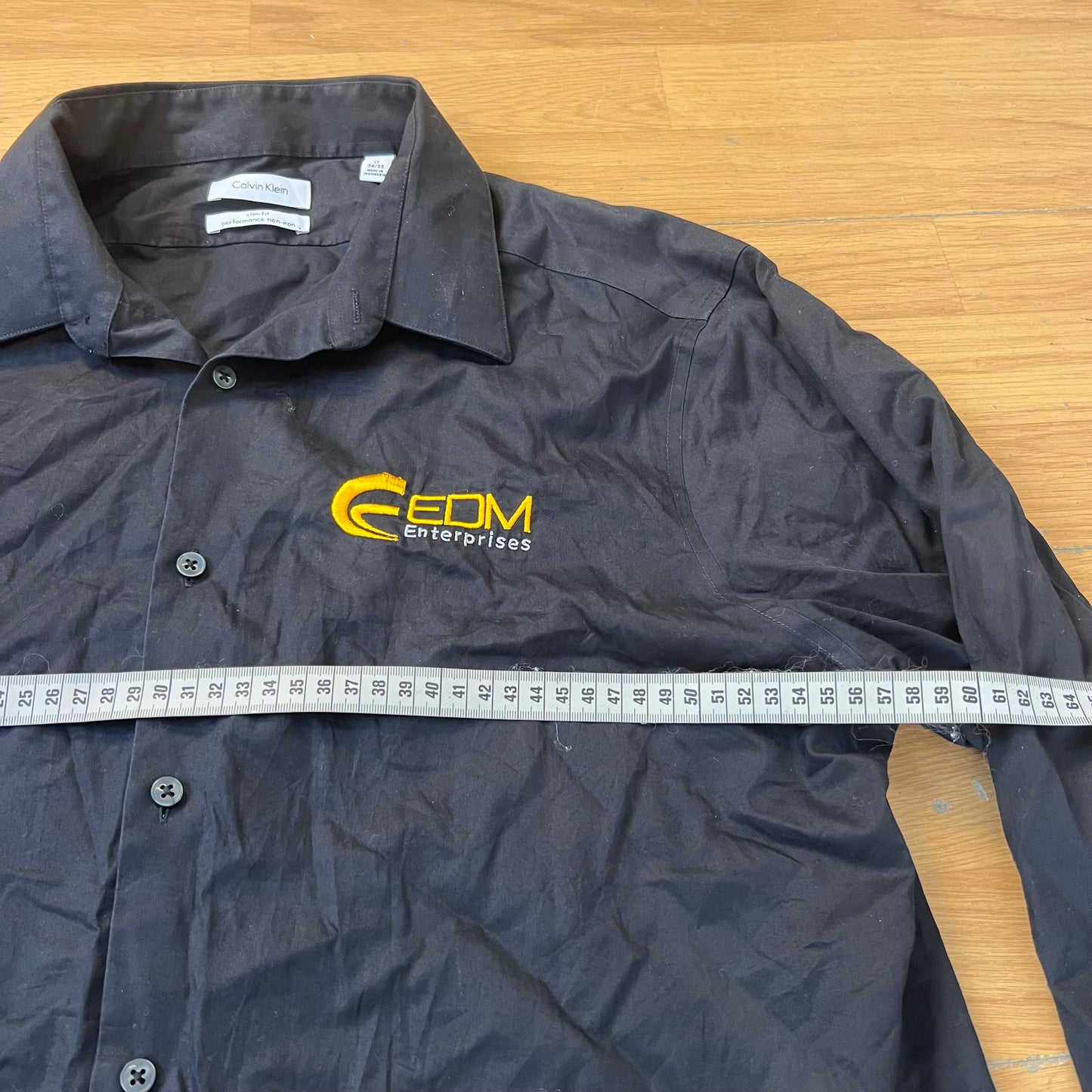 Chemise noire slim fit - Calvin Klein - Taille 34/35