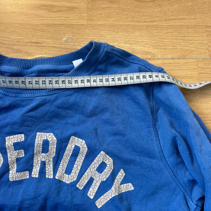 Sweat bleu sans capuche - Superdry - Taille L