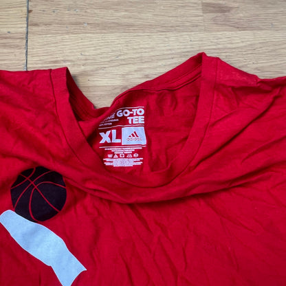 T-shirt rouge - Adidas - Taille XL