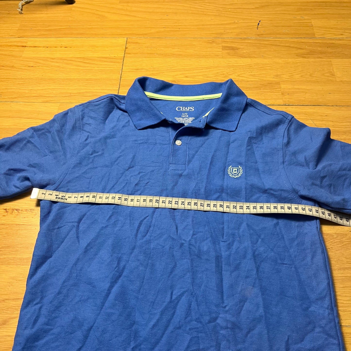 Polo bleu - Chaps - Taille L (enfant)
