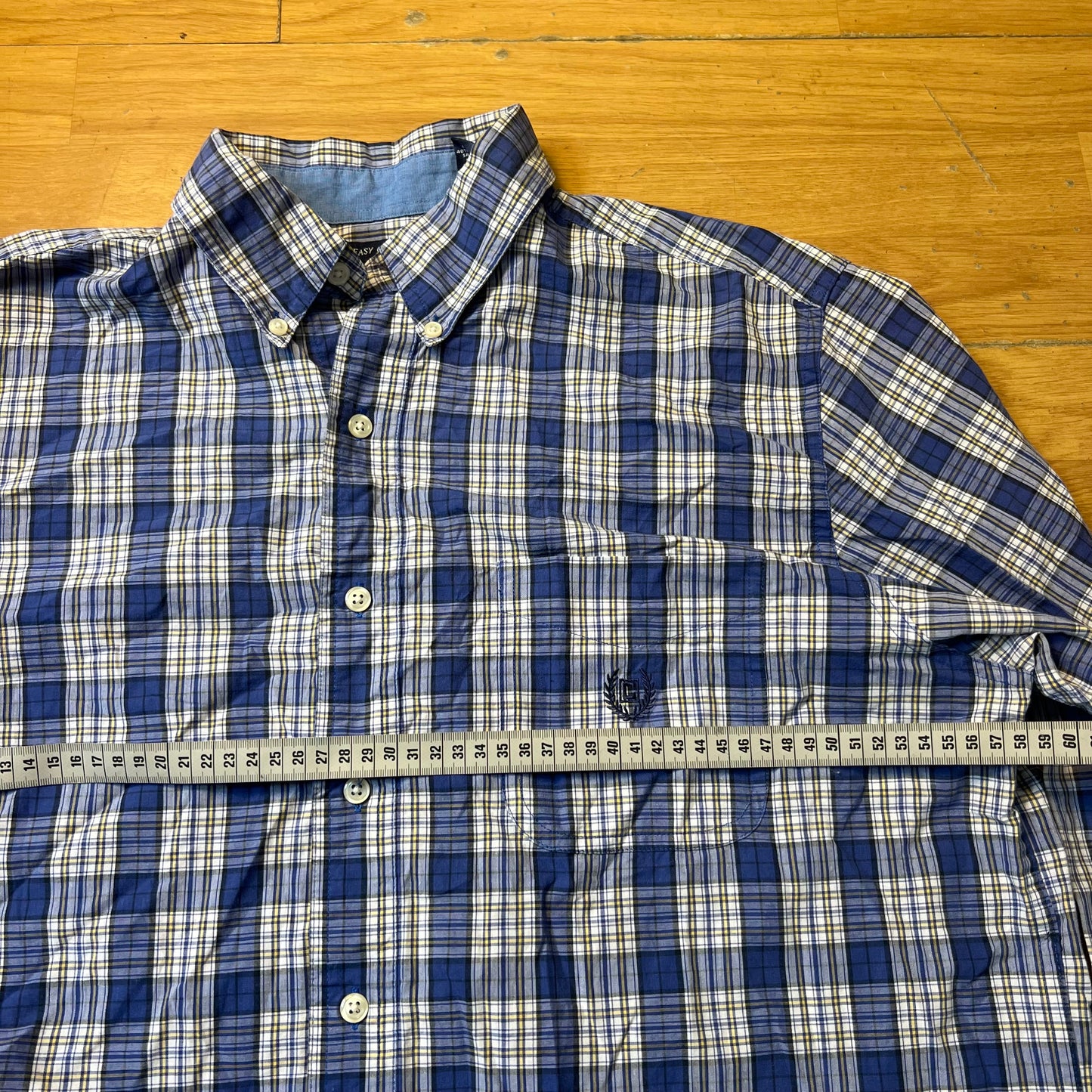 Chemise à carreaux bleu - Chaps - Taille L
