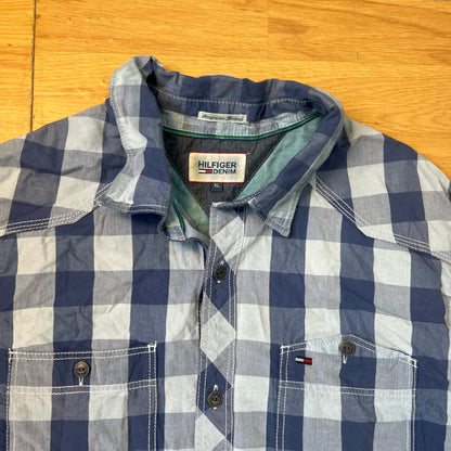 Chemise tartan bleue - Tommy Hilfiger - Taille XL