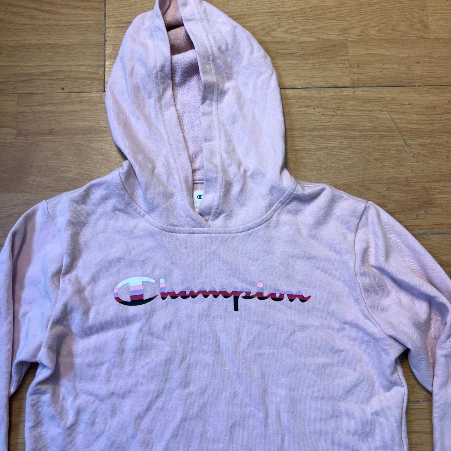 Sweat à capuche rose - Champion (enfant) - Taille XL