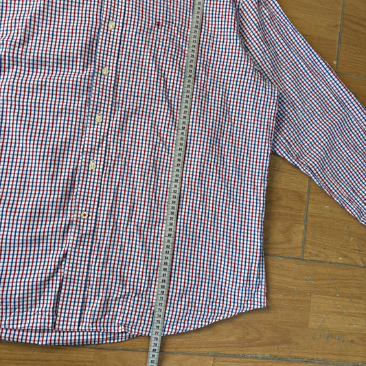 Chemise à carreaux rouge bleu blanc - Taille XL