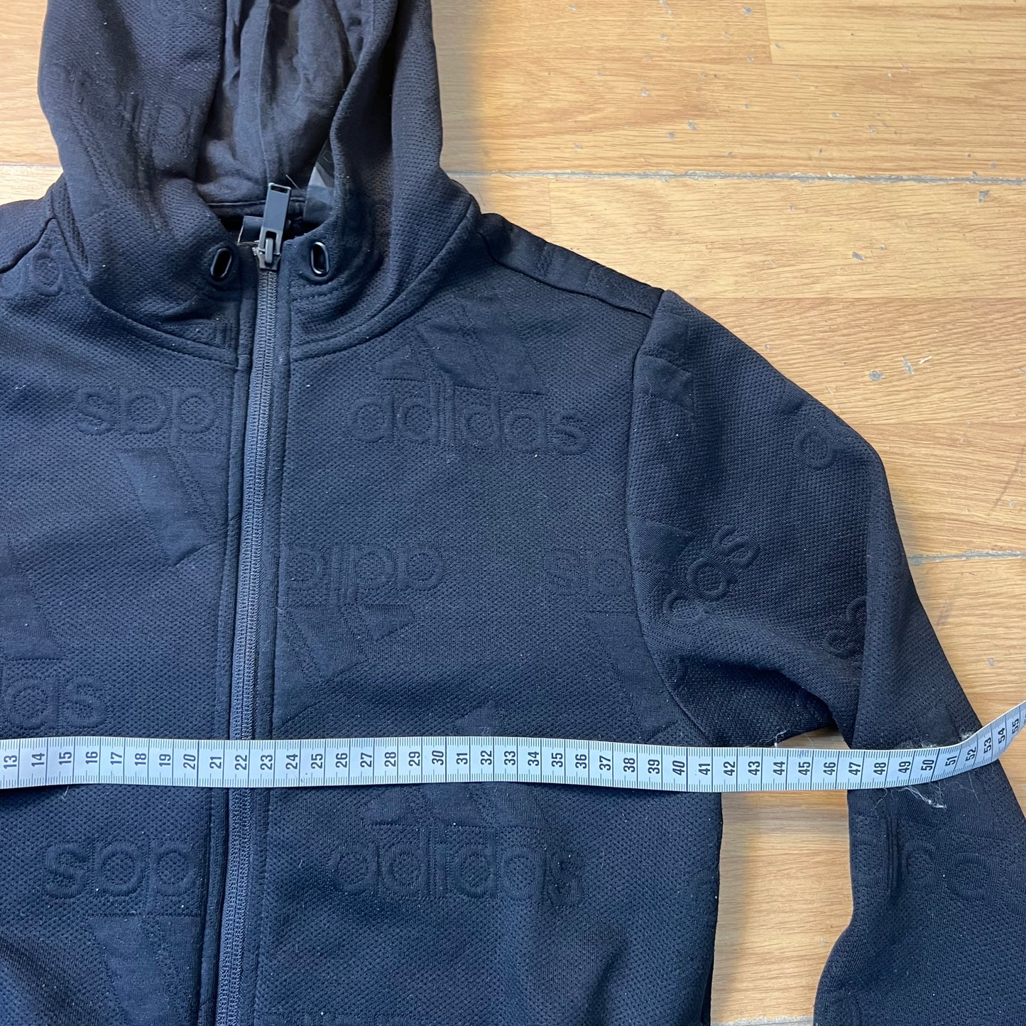 Sweat à capuche noir zippé - Adidas - Taille S