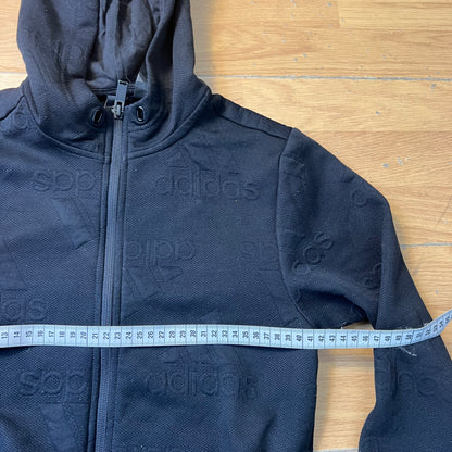 Sweat à capuche noir zippé - Adidas - Taille S