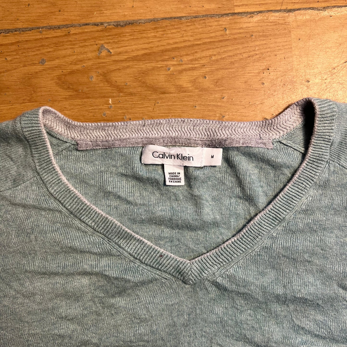 Pull turquoise Calvin Klein – Taille M