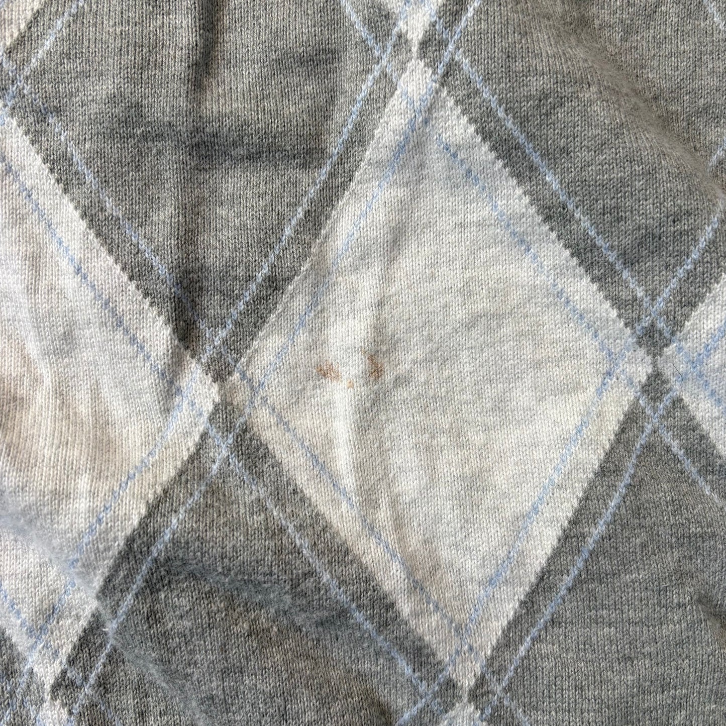 Pull en maille col V gris - Tommy Hilfiger - Taille M