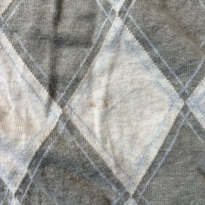 Pull en maille col V gris - Tommy Hilfiger - Taille M