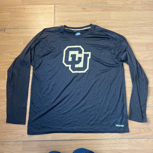 T-shirt sportif manches longues transparent gris - Taille XXL