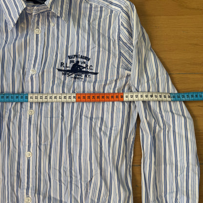 Chemise Ralph Lauren Bleu & Blanc – Enfant 12 ans