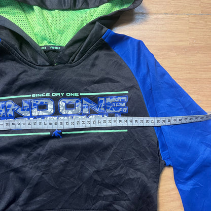 Hoodie bleu et noir - ANDI - Taille XS