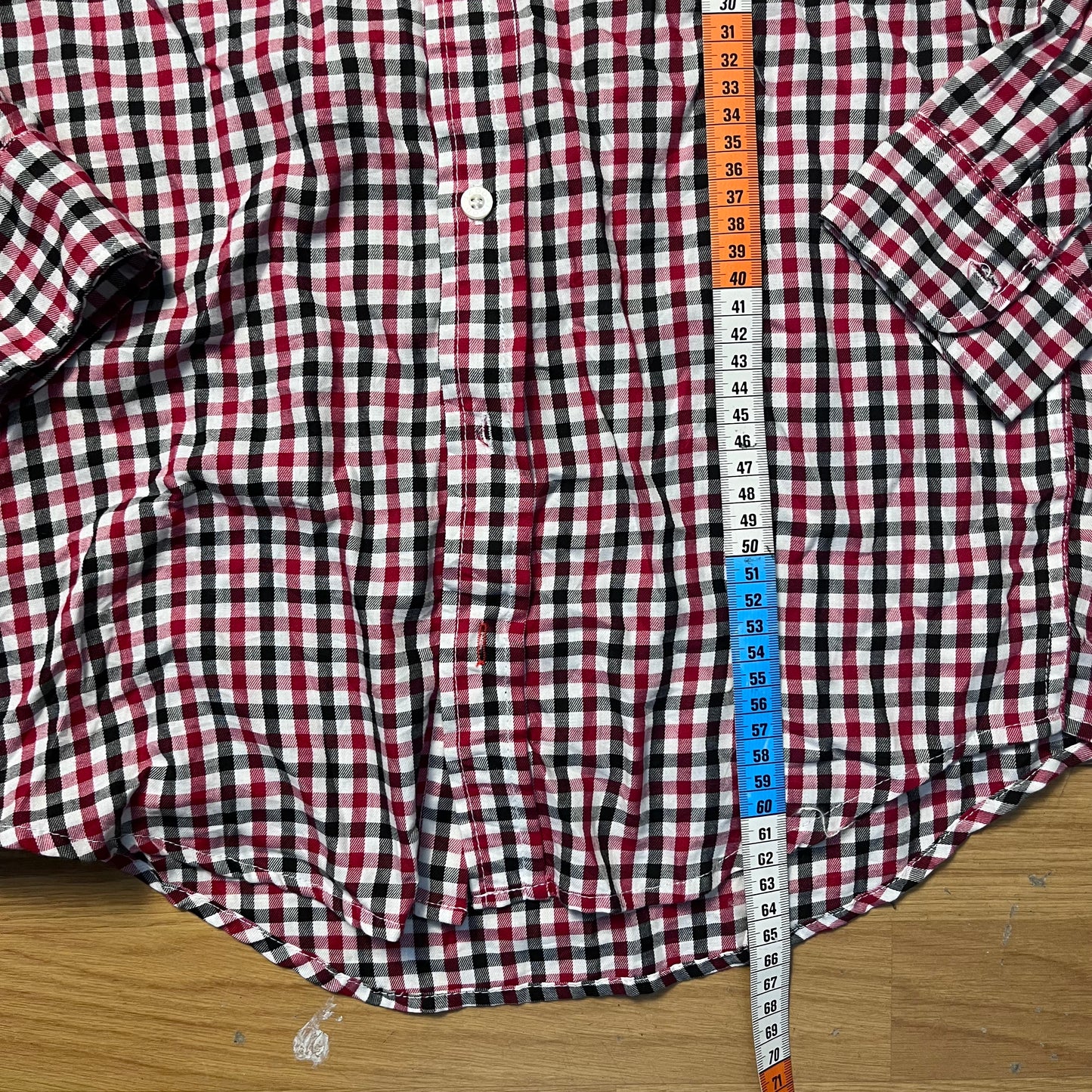 Chemise à carreaux rouges et bleus - IZOD - Taille L (14/16 ans)
