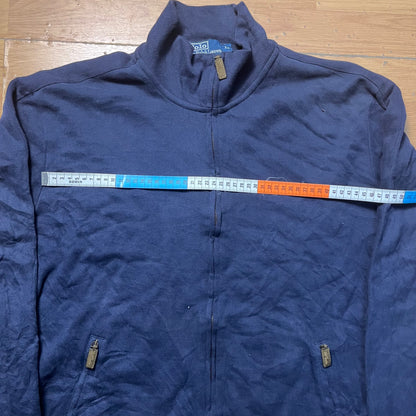 Pull zippé bleu marine - Polo by Ralph Lauren - Taille XL