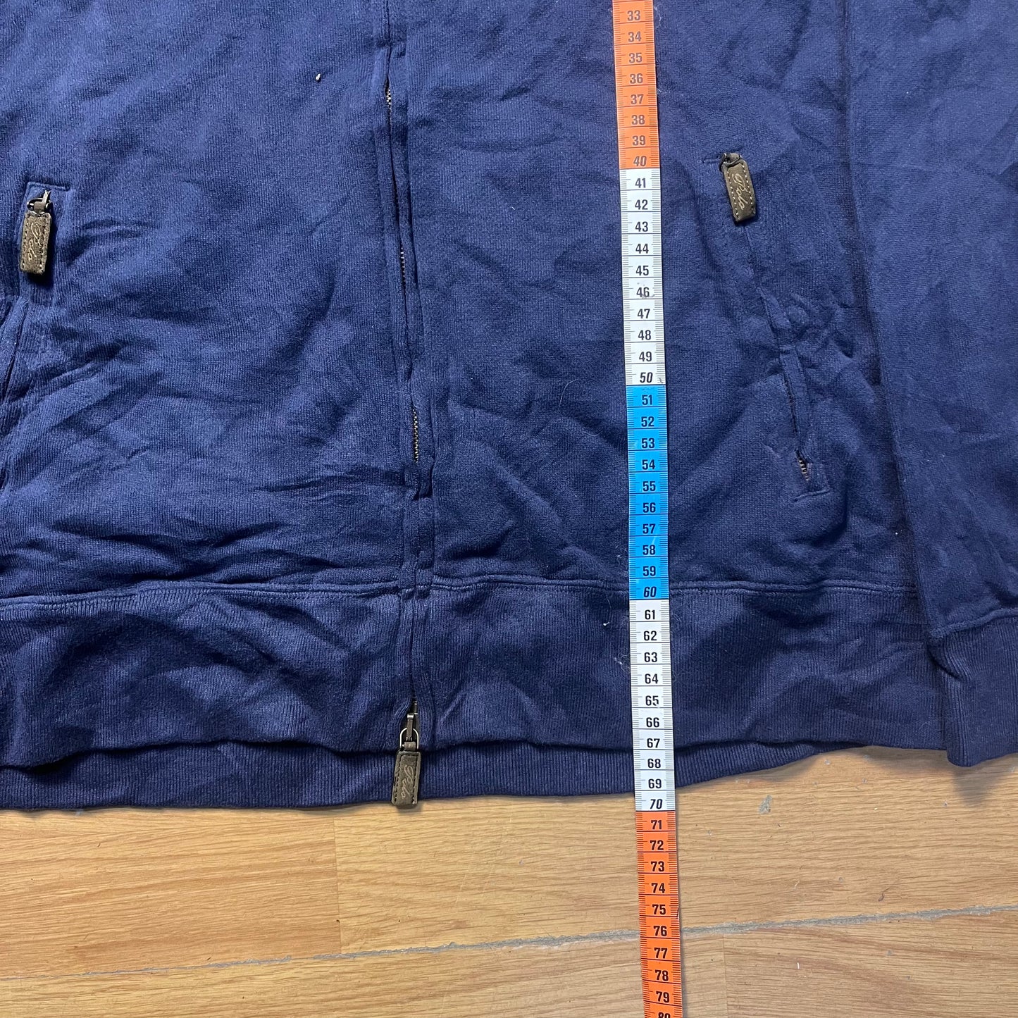 Pull zippé bleu marine - Polo by Ralph Lauren - Taille XL