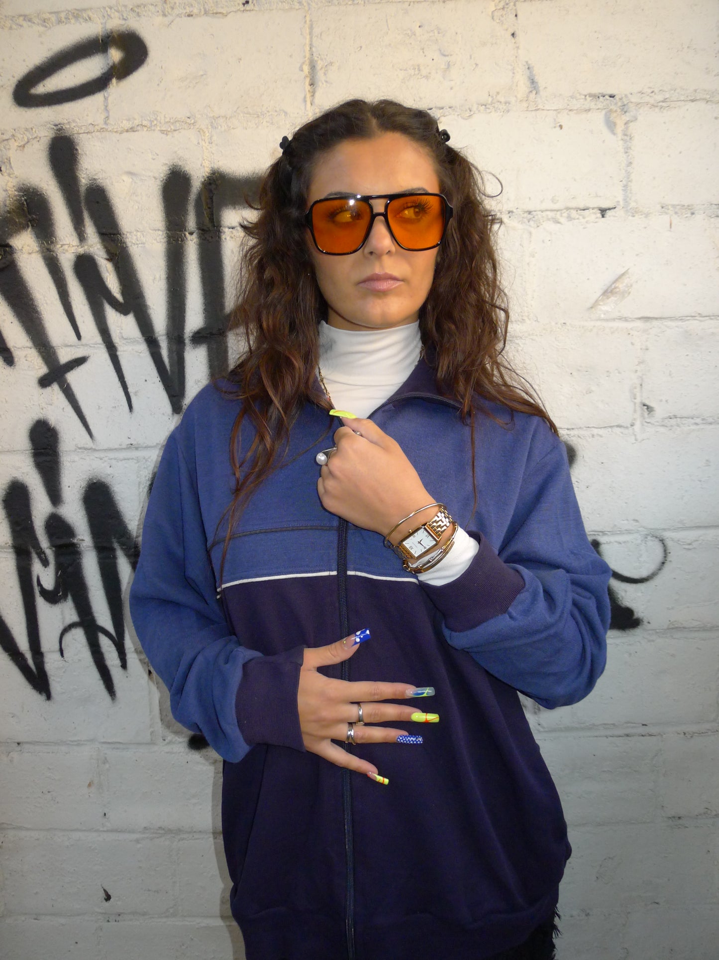Veste sweat bleue – BY SARLOTTE