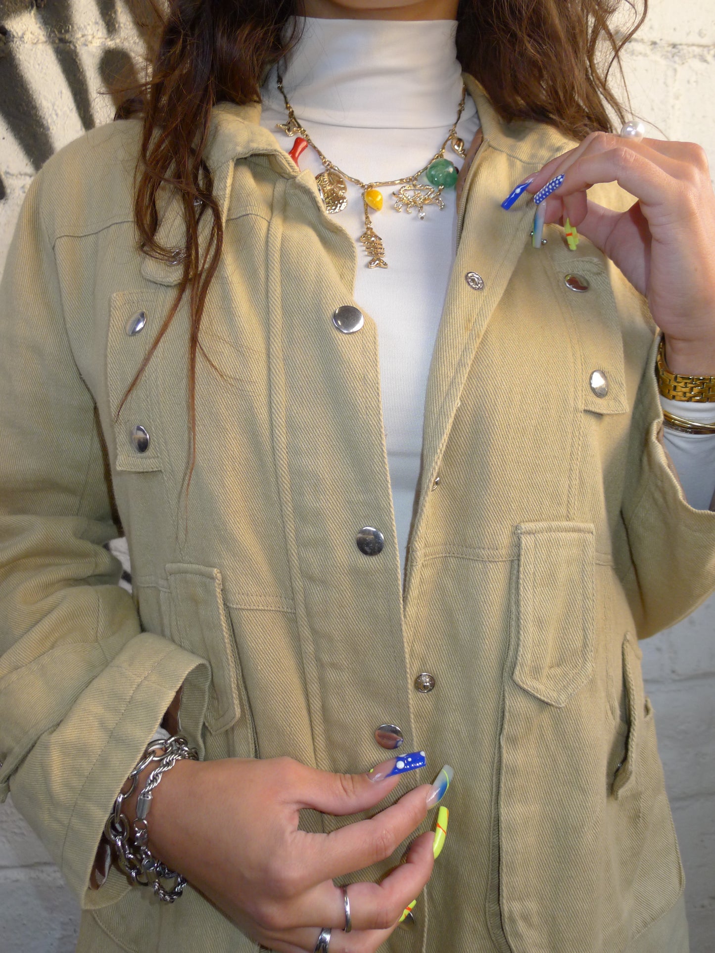 Veste beige ceinturée – BY SARLOTTE