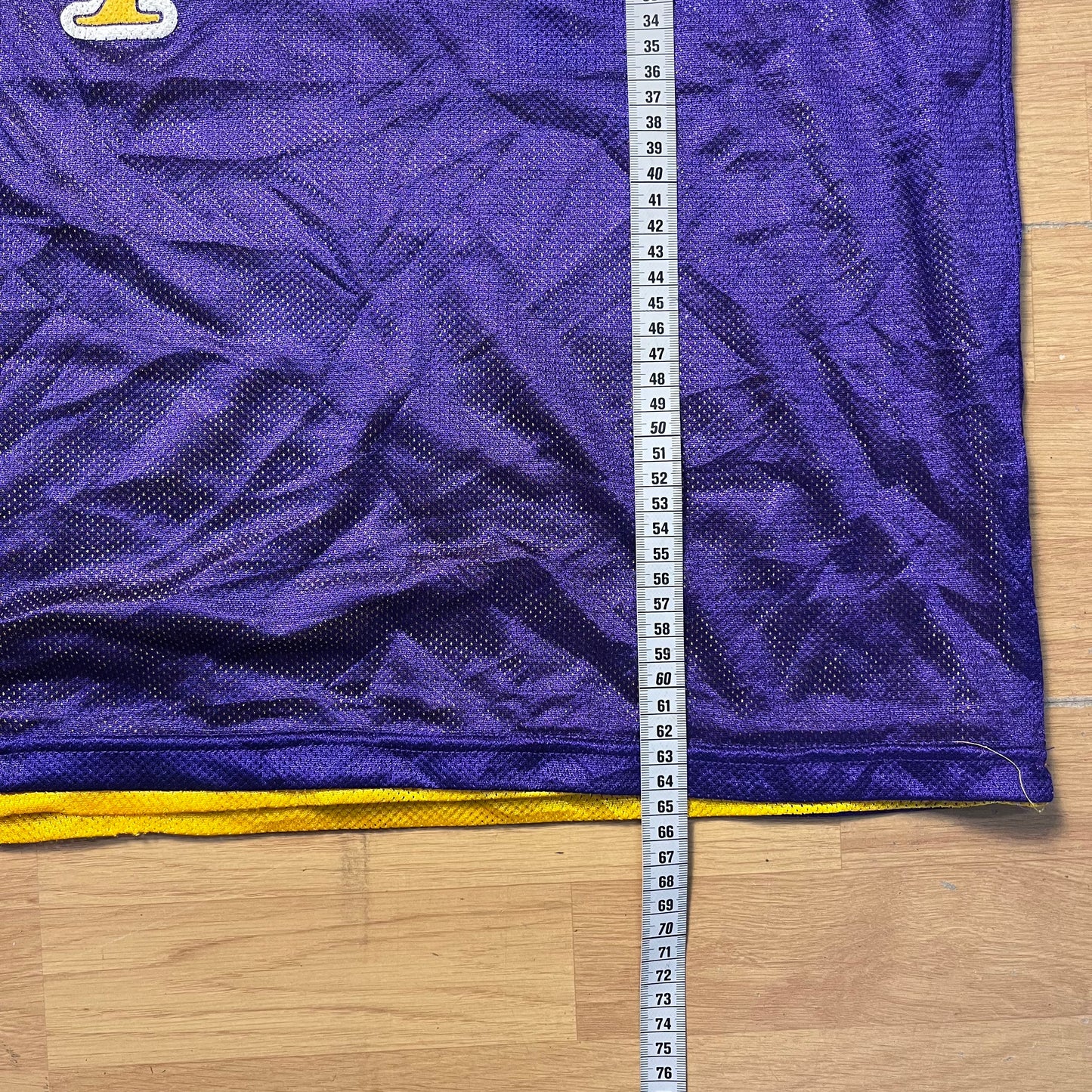 Maillot de basketball violet et jaune YMCA – Taille – L
