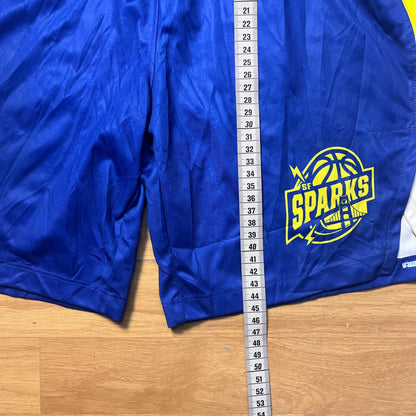 Short de sport bleu et jaune Champion – Taille – S