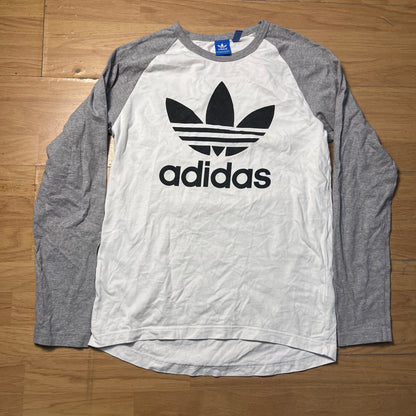 Sweat blanc et gris Adidas – Taille – M