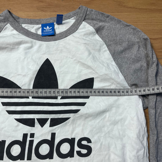 Sweat blanc et gris Adidas – Taille – M