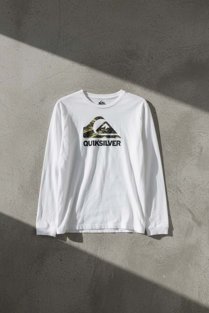 Long Sleeve Tshirt – Blanc – Taille S
