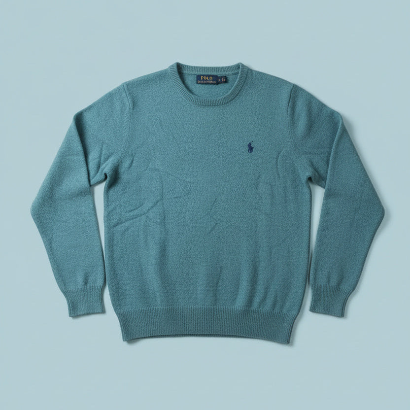 Pull Ralph Lauren bleu clair - by PRMEC - Taille indiquée : XL - Taille réelle estimée : XS / S