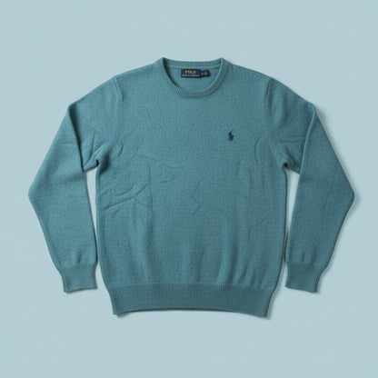Pull Ralph Lauren bleu clair - by PRMEC - Taille indiquée : XL - Taille réelle estimée : XS / S